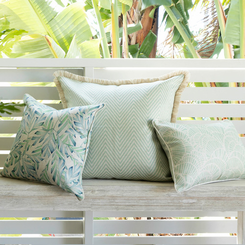 Outdoor pillows hotsell with fringe